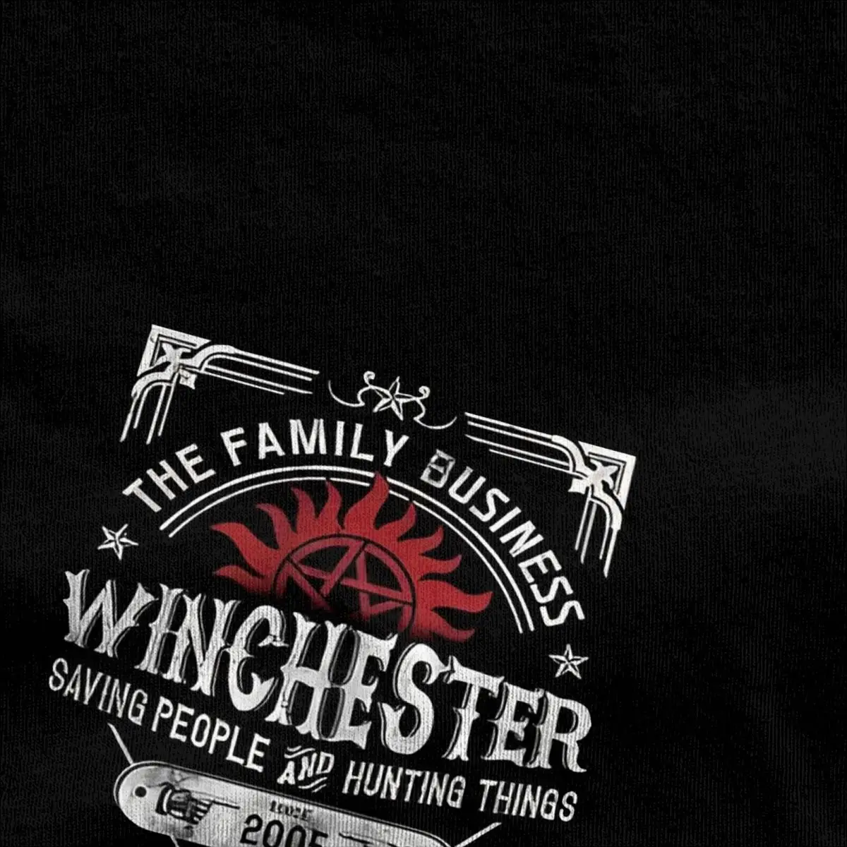 Supernatural Winchester T Shirt Beach Vintage T-Shirts Cotton Fashion Tee Shirt For Men Short-Sleeve Casual Top Tees