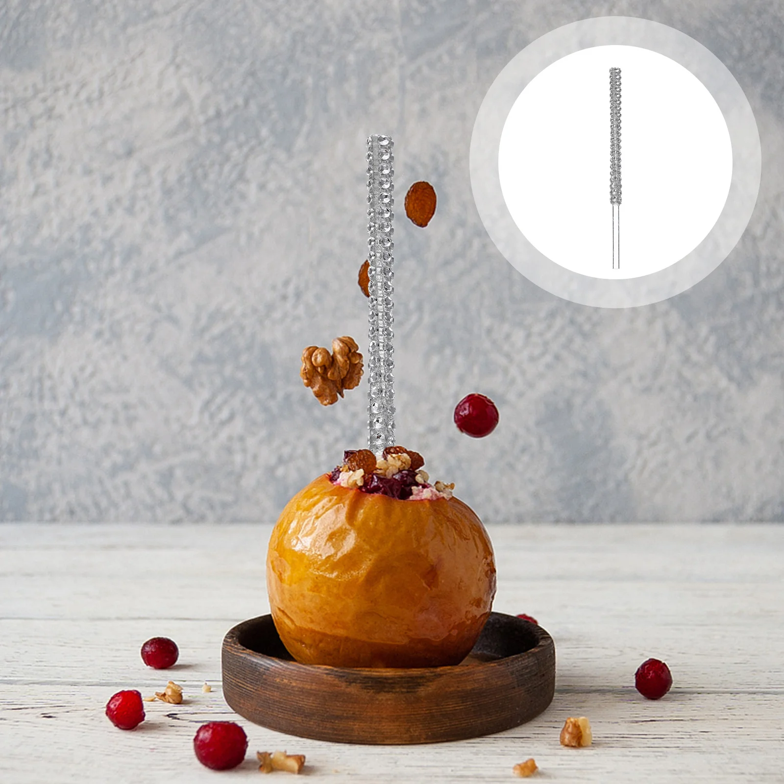 

10Pcs Safe Acrylic Candy Sticks Decorative Apples Party Lollipop Candy Apples Sticks Christmas Decorations