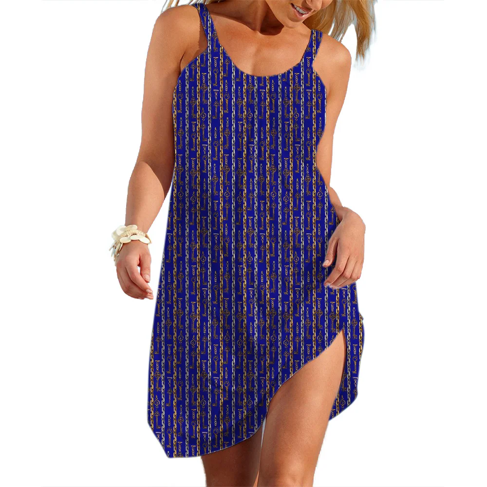 

Женское богемное платье-комбинация, летняя повседневная морская одежда, женская мягкая юбка, корейская уличная одежда, женские пляжные платья, топ без рукавов