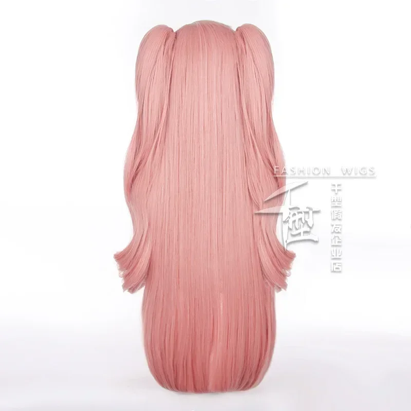 Zenless Zone Zero Nicole Demara Game Cosplay Wig para homens e mulheres, cabelo sintético resistente, 80cm, rosa, Halloween, adereços para festa de carnaval