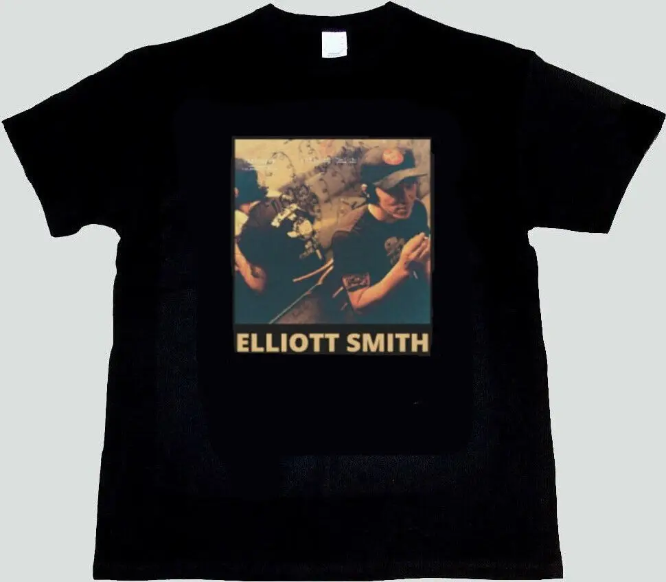 Elliott Smith Either/Or T-Shirt Merch Tour, black shirt TE3103