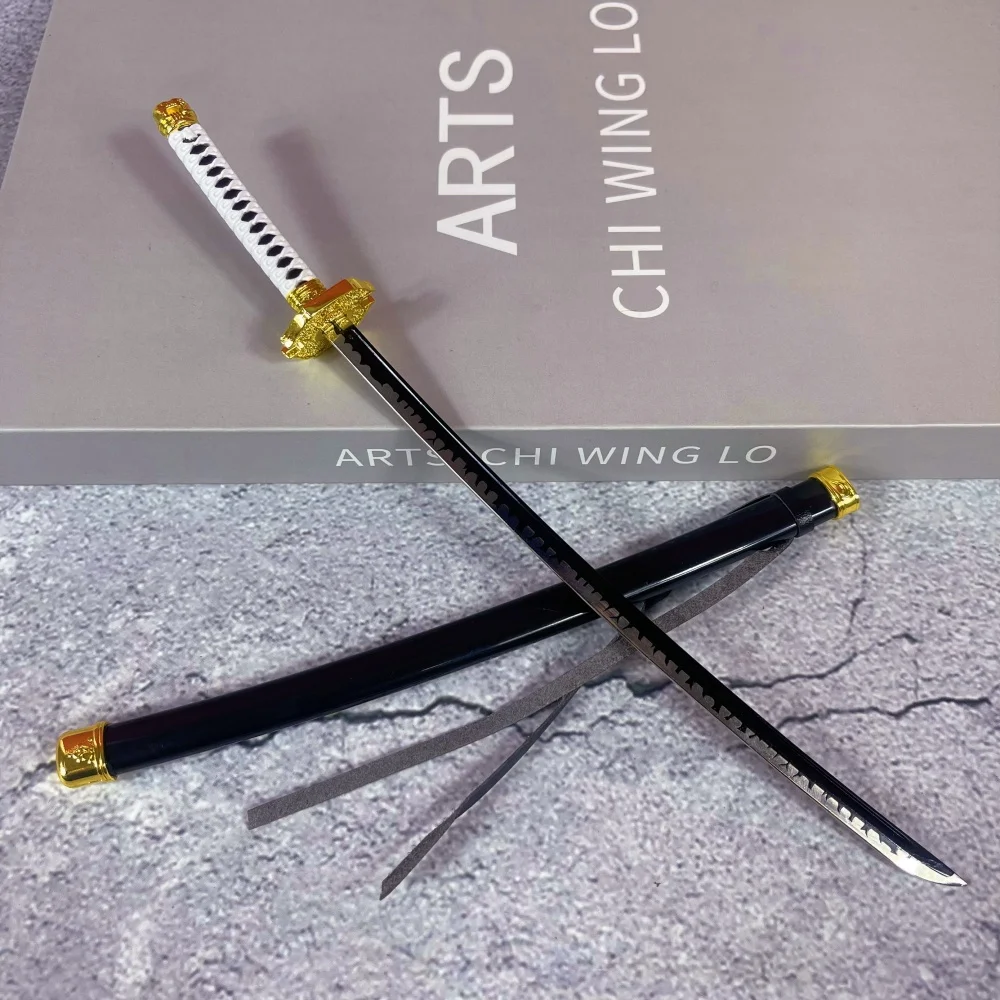 10 pulgadas Metal Vergil Yamato Katana tamaño Real japonés Katana samurái espada de sable diablo puede llorar Anime cuchillo Ninja de hierro regalo Yamato