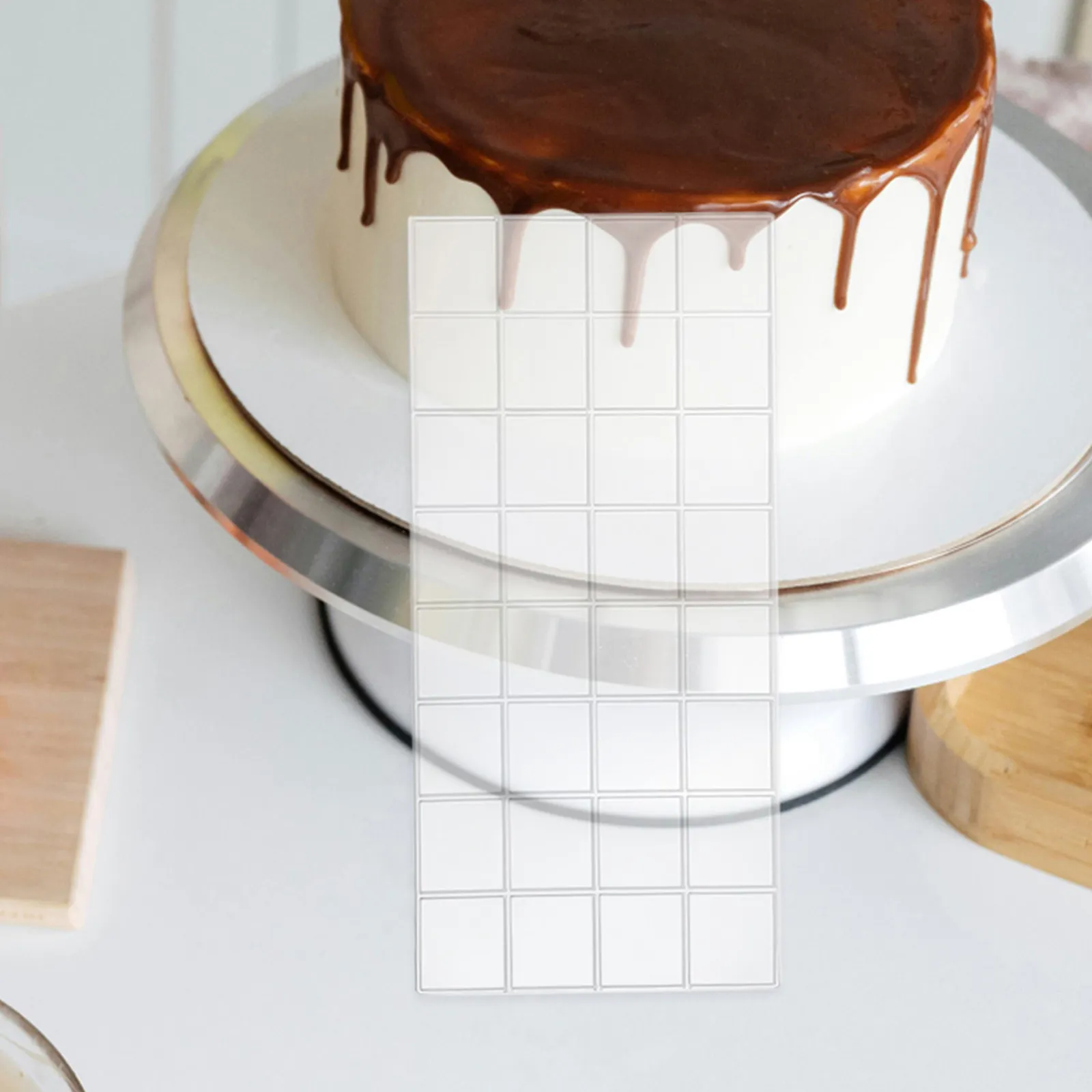 16Pcs Cake Fondant Impression Mold Plastic Diamond Quilted Grid Texture Embossing Lace Mat Baking Tool Cupcake Wedding