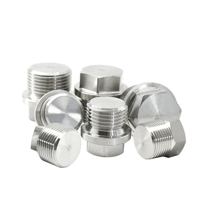 M5 M6 M8 M10 M12 M14 M16 M18 M20 Metric Male Therad 304 Stainless Steel Hex Socket Flange End Cap Plug Pipe Fitting Connector