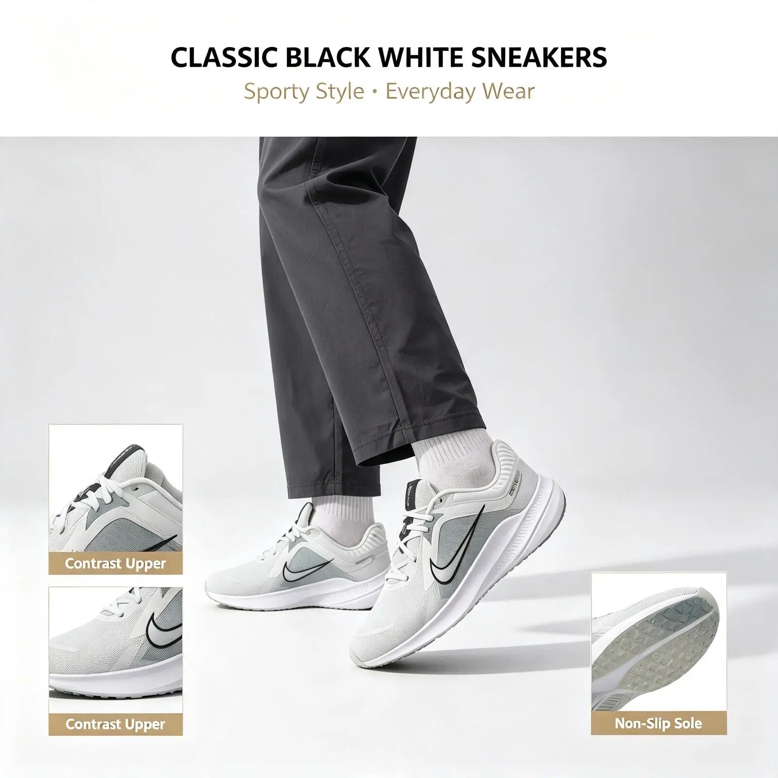 Nike Limited Edition Men's Run Swift 3 Sports Training Cushioning Breathable Running Shoes Dd0204-002