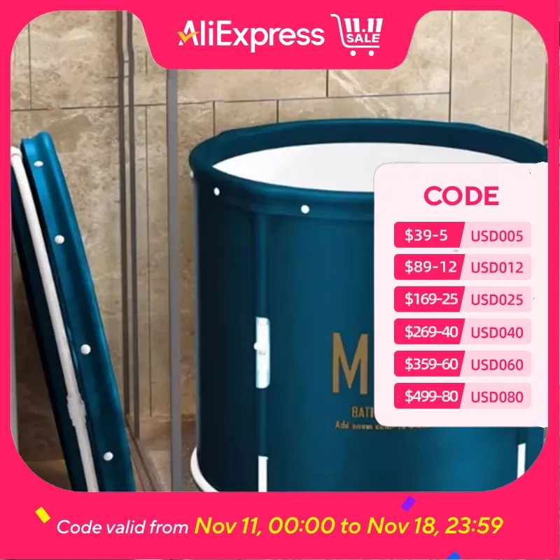 折りたたみ式ミニチュア浴槽ポータブルバスルーム子供用小型浴槽大人用浴槽温冷バニョワール折りたたみ式アブルテ家庭用家具