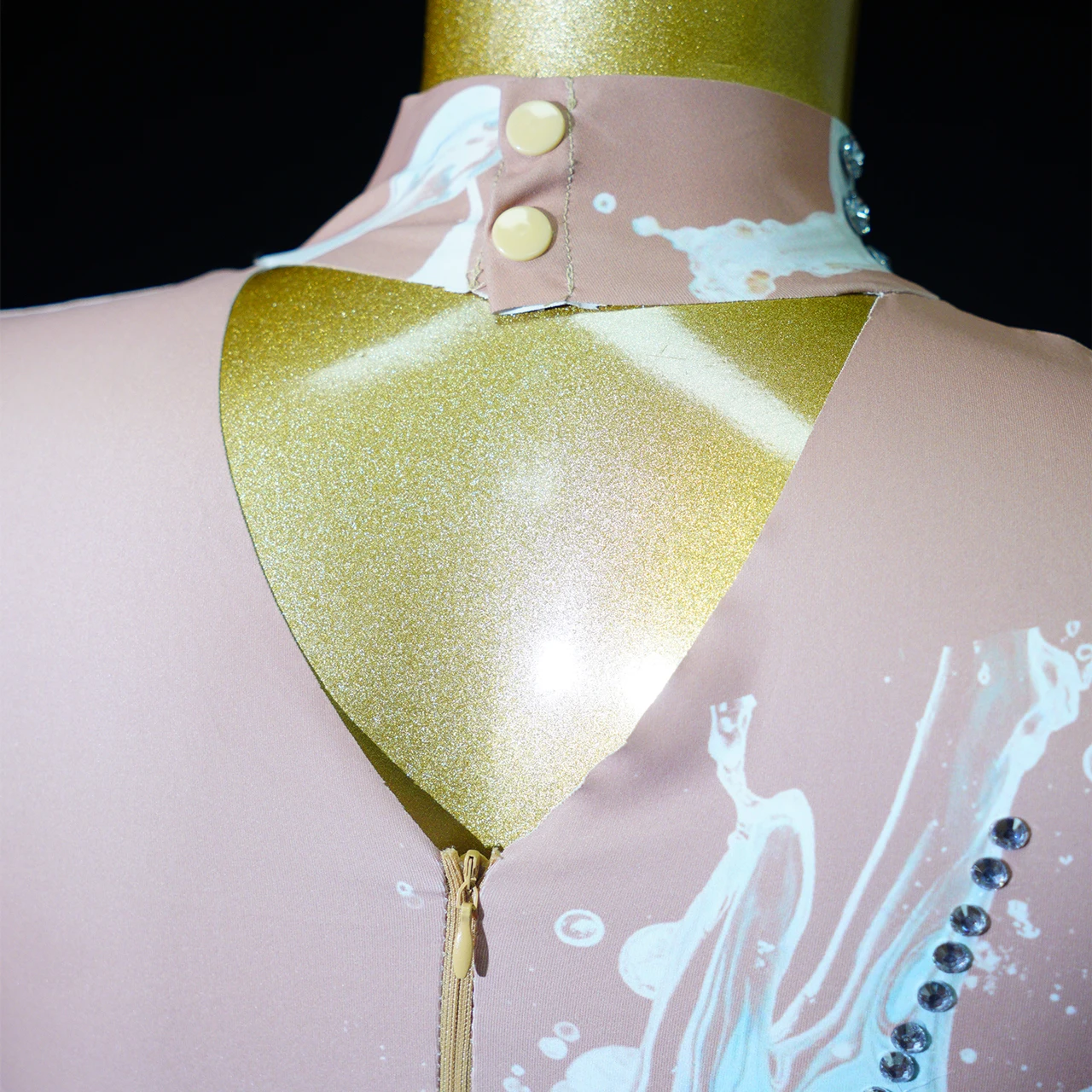 Luxurious Pendant Tassel Bodysuit New Shiny White Mirrored Bodysuit Party Birthday Club Party Drag Queen Singer Dance Costume view 4