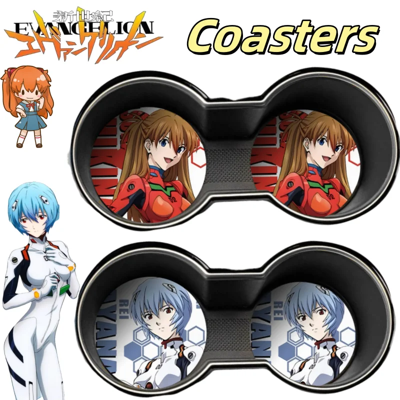 New Century Evangelion Ayanami Rei Asuka Langley Soryu креативная мультяшная автомобильная подставка простая противоскользящая подушка с персонажем аниме