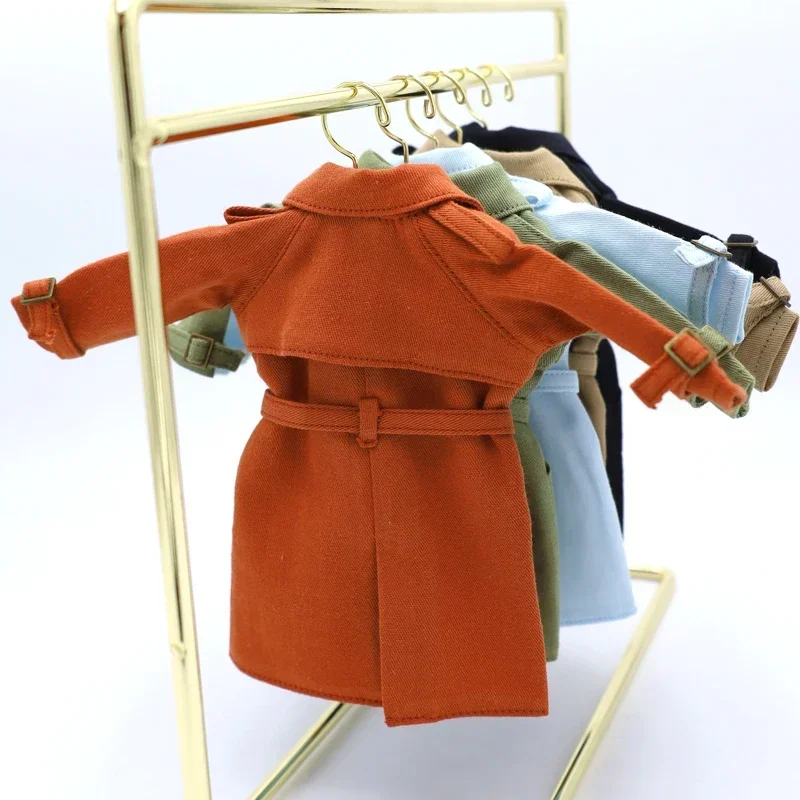 Blythe Doll Azone Clothes Trench Coat for Azone OB22 OB24 Toys Doll Accessories