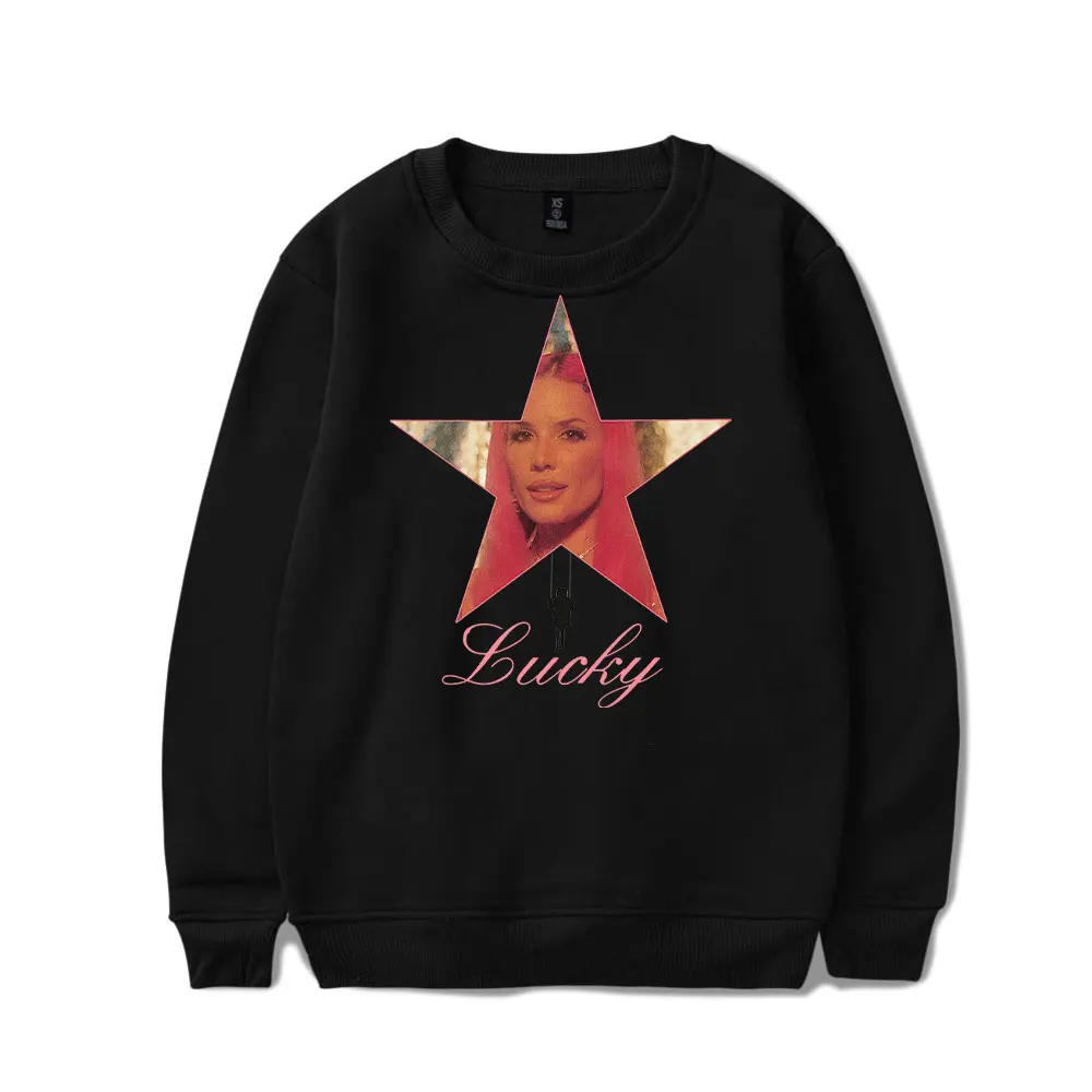 2025 Halsey Lucky Album Crewneck Long Sleeves high quality Cotton 2D Capless Sweatshirts Women/Men Long Sleeves Sweater Hoodies