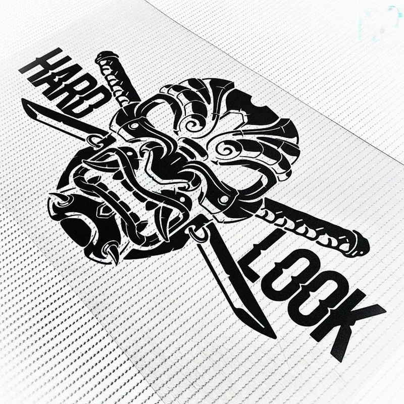 30CM Stickers reflective retro warrior Japanese ninja tough guy stickers Japanese drift car decals racing truck van wall decals - Image 3