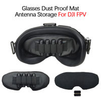 PU Lens Protector for DJI FPV VR Goggles Antenna Storage Cover Memory Card Slot Holder Dustproof