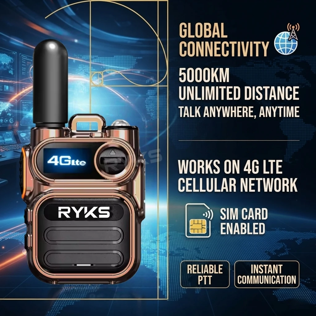 Rugged Metal 4G Network Global 4G Walkie Talkie Long Range Poc Radio Unlimited Range Group Call For Security Patrol