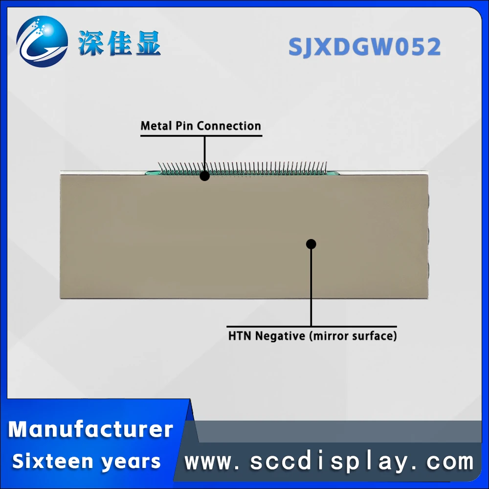 Manufacturers Customize SJXDGW052 HTN Negative LCD Segment Code Screen Wide Temperature Anti Glare Motorcycle Instrument Screen