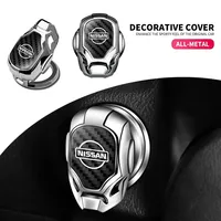 1pcs Car ONE-CLICK Start Buttons Protective Cover Decoration for Nissan Qashqai J11 J10 Juke Tiida Rogue XTrail T32 Accessories
