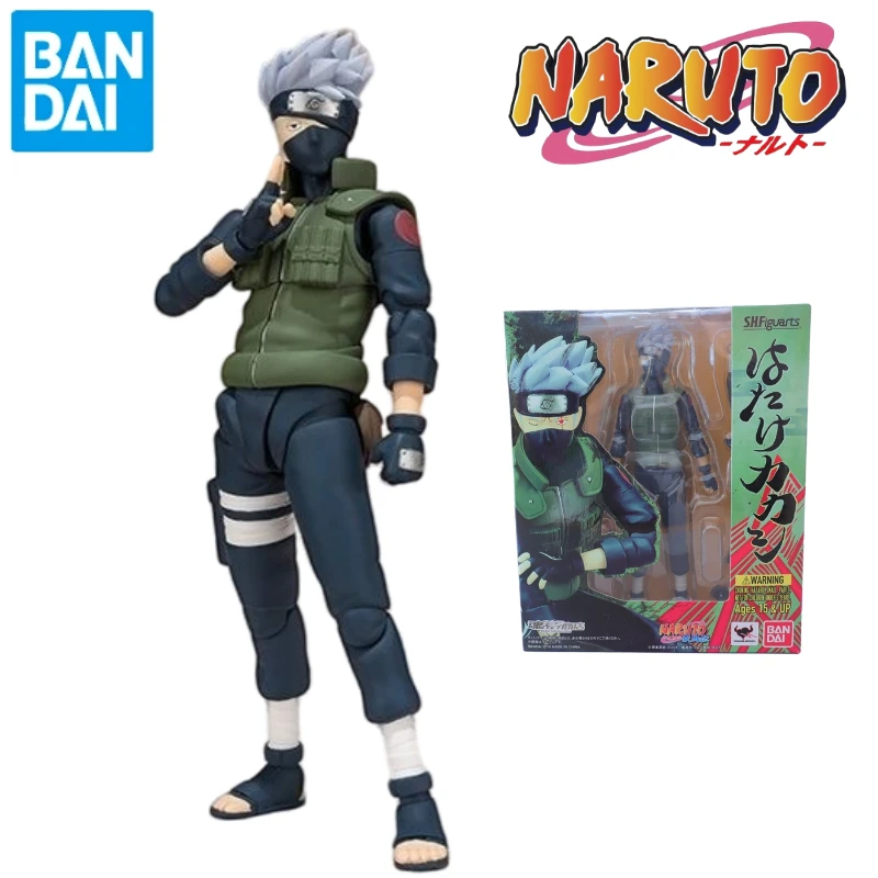 

In Stock BANDAI S.H.Figuarts Naruto Series Kakashi Hatake Movable Anime Action Figure Toys Collectible Original Box