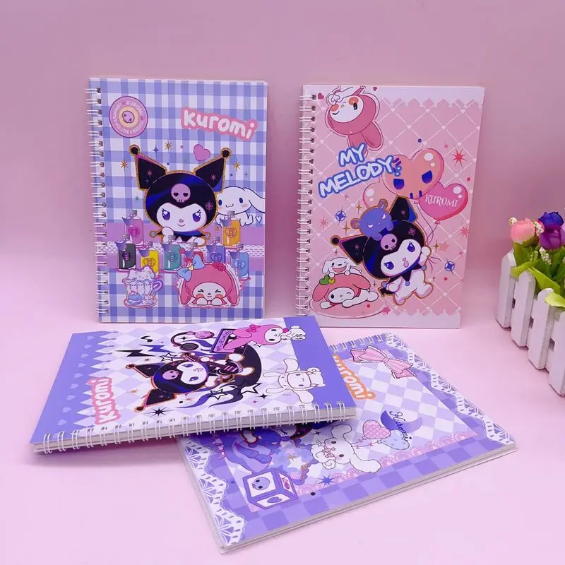 

Kawaii Sanrio Kuromi Cinnamoroll A5 Coil Book Cartoon Cute Printing Pattern B5 Notebook Student Stationery Notepad Toy For Girls