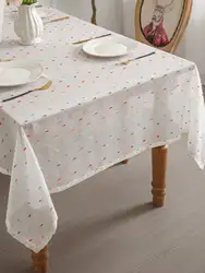 Color dot tablecloth French light luxury snow dot yarn living room polyester coffee  For Living Room And Dining Table Decoration