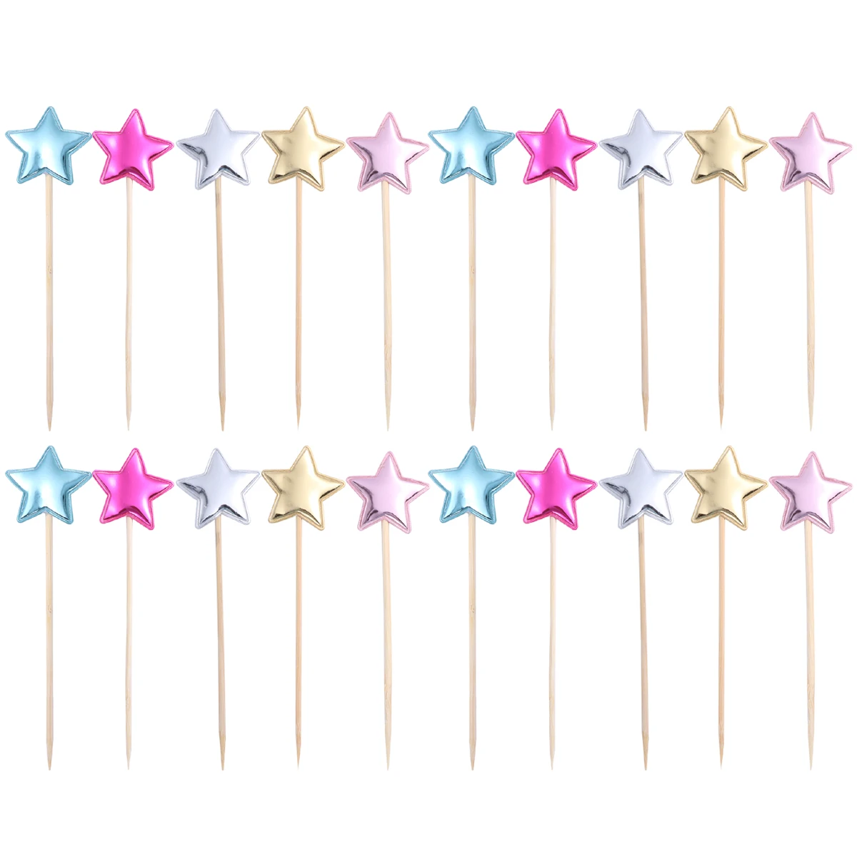 

50 Pcs Cake Picks Birthday Cupcake Decorations Creative Design Cake Toppers for Birthday Cupcake Picks Desserts Party