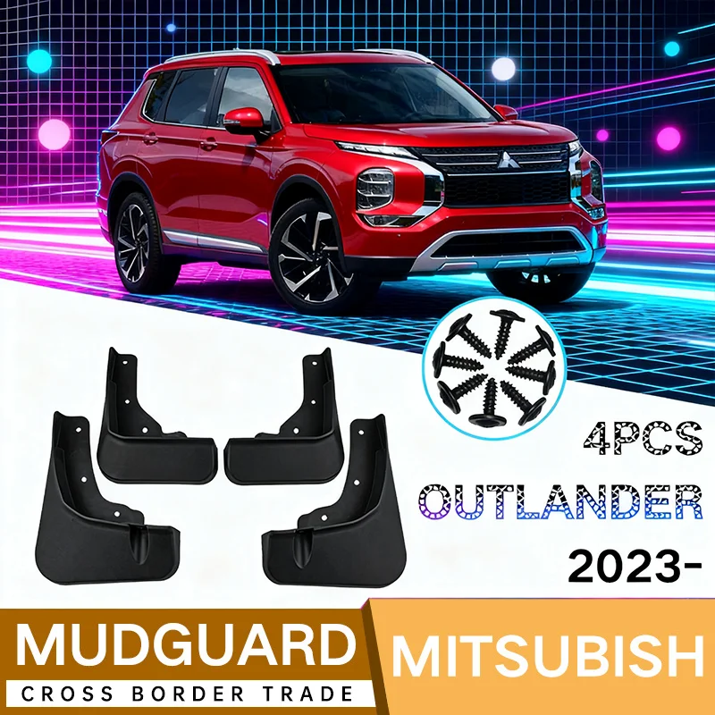 

Для Mitsubishi Outlander 2023, автомобильное крыло, мягкая плитка для крыльев, предотвращающая царапины, брызговики, предотвращающие царапины, расширения крыльев