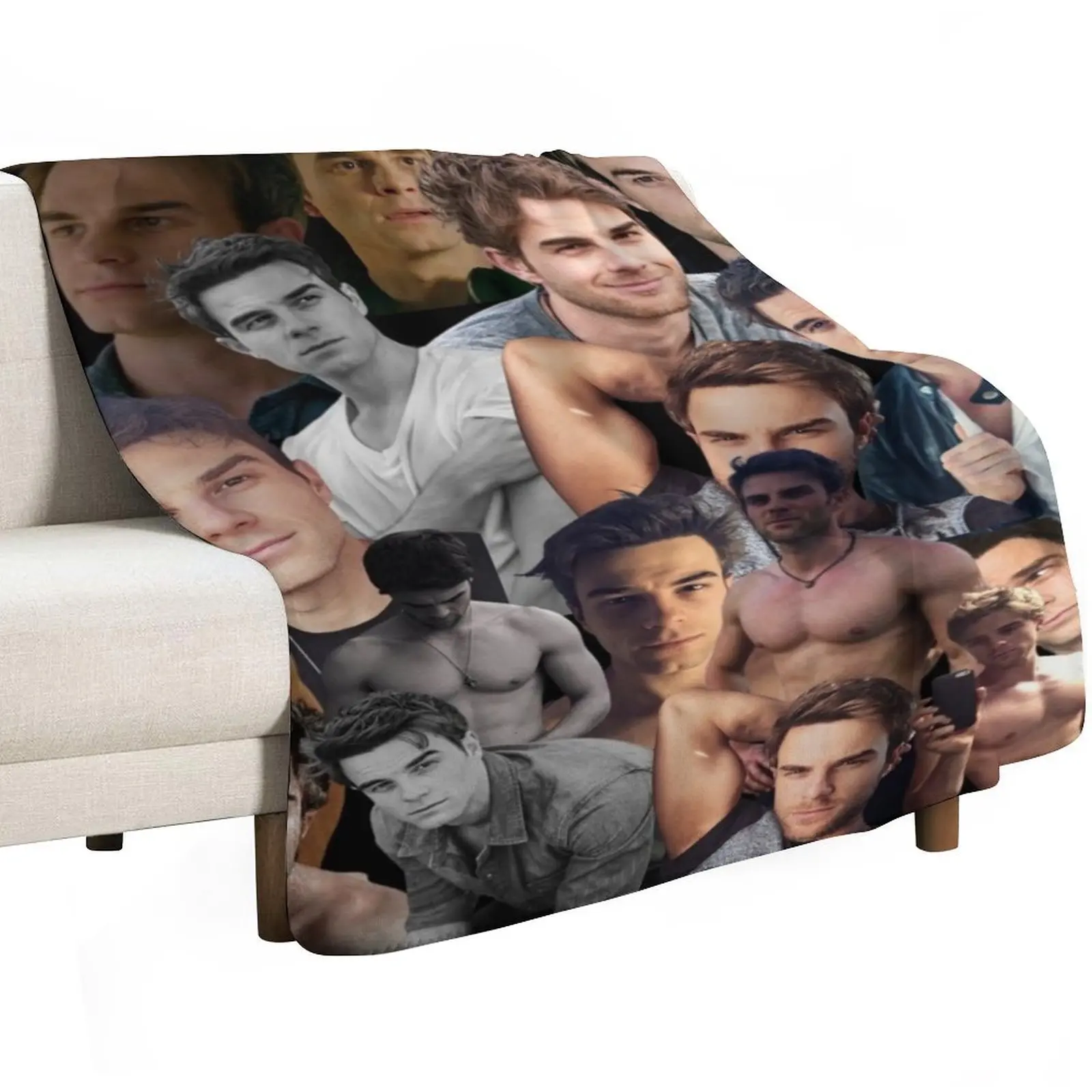 kol mikaelson photo collage Throw Blanket Warm Comfortable Blanket for Office Napping