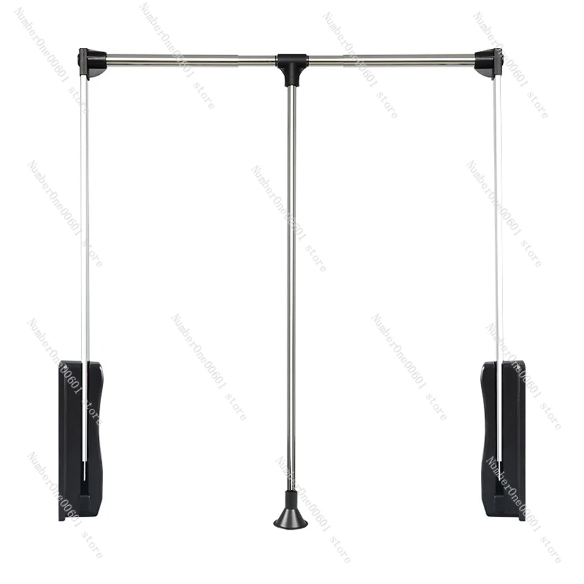 Wardrobe Lifting Clothes Rail Clothes Hanger Damping Buffer Hanger Wardrobe Multifunctional Hardware Rod Load-bearing 12kg