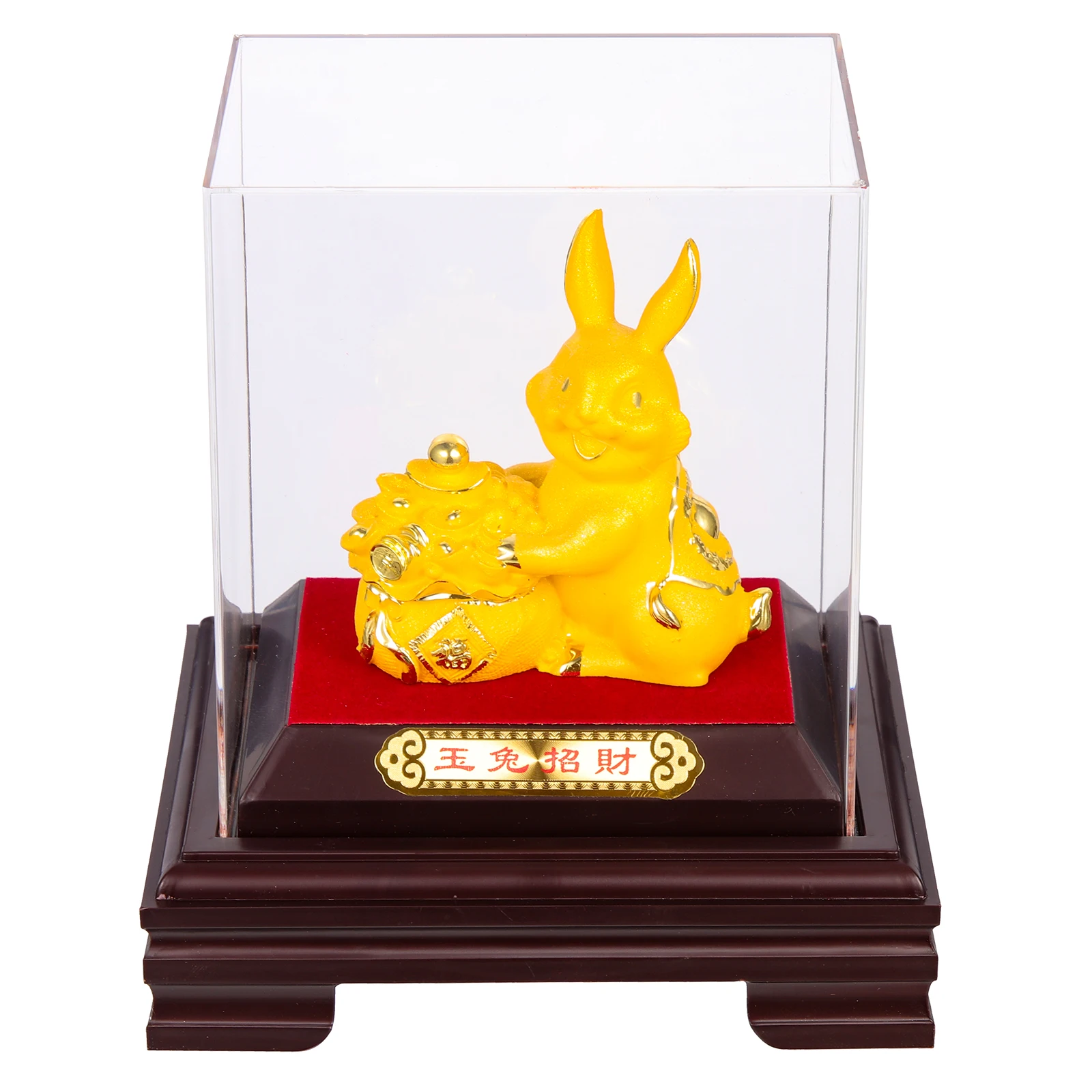 

Golden Rabbit Ornaments Bunny Statue Decor Sculpture Decoration Decorations Animal