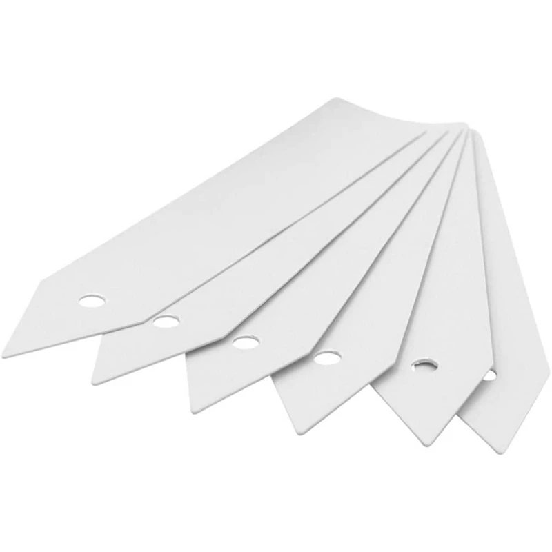 New 200 Pcs Plastic Plant Nursery Garden Labels Garden Stake Tags White 10X2cm