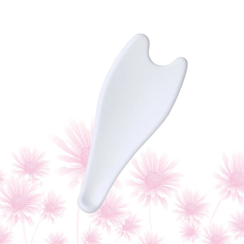 Plaque de massage en céramique pour les jambes, blanche, fine, lisse, outil de massage pour le visage, le cou, le dos, spa à domicile pour femmes