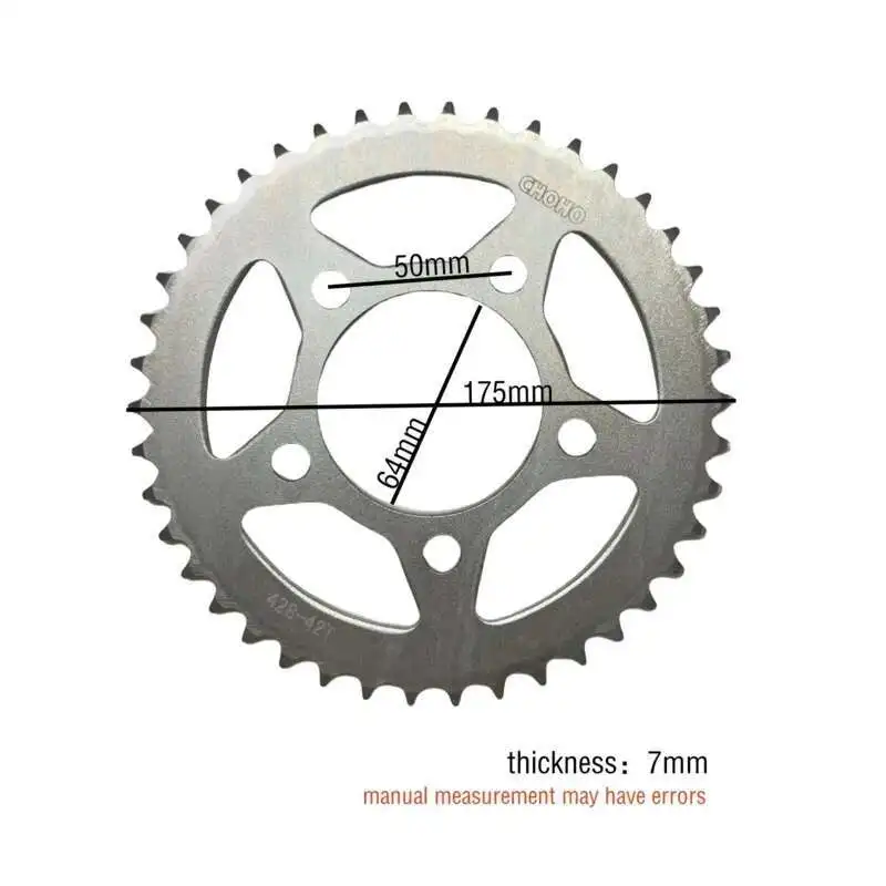 دراجة نارية سلسلة كبيرة لوحة 5 حفرة Cbs الأسنان ل Kiden Kd150-f v z l j h g