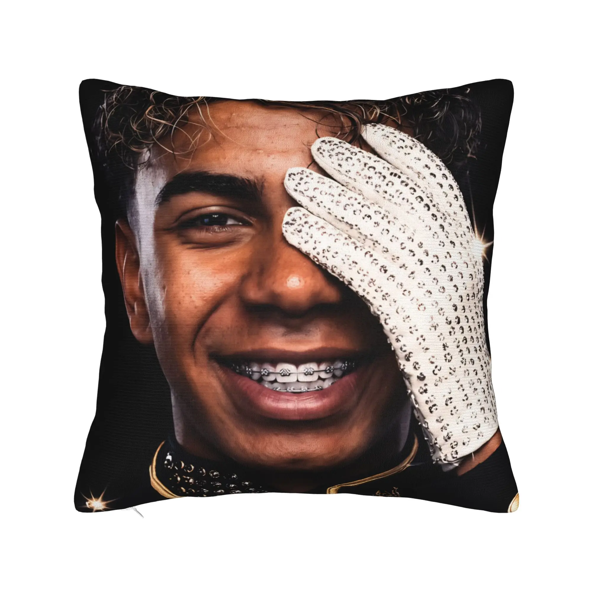 Lamine Y-Yamal Football Soccer Pillowcase Double-sided Printing Cushion Cover Decorations  Pillow Case Cover Home Square