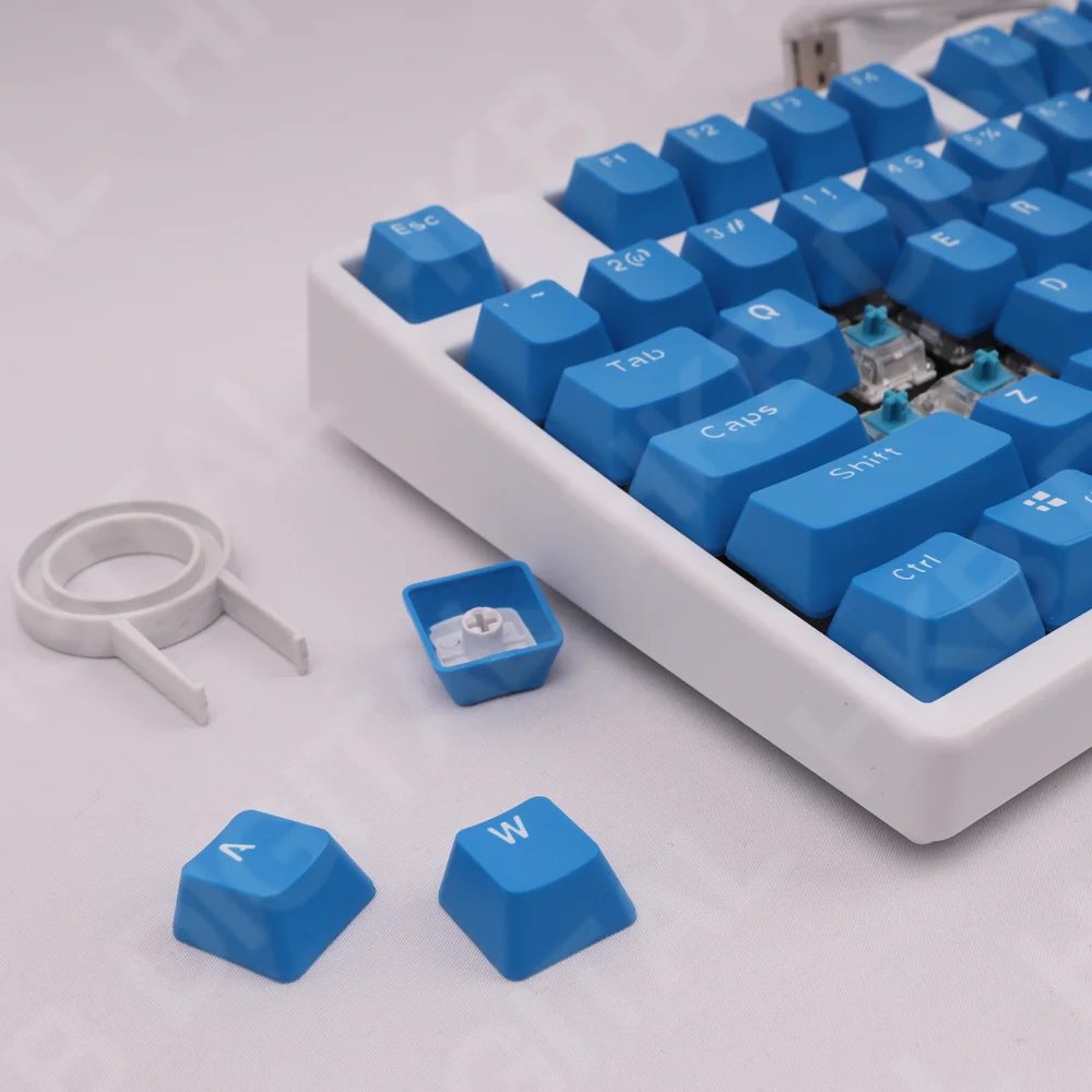 Keycaps for Mechanical Keyboard Dark Blue OEM Profile Height ABS 104 Keys 60% 68% 80% 104 Keyboard Anne Pro 2 GK61 SK61 PC Game