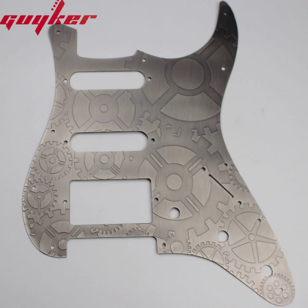 Guyker ST Electric Guitar Pick Guard - 11 Hole Copper SSH Pickguard Scratch Plate Replacement Part