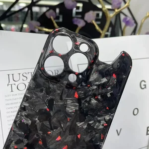 Heller Marmor geschmiedet Ultra feiner echter Kohlefaser -Umhang für iPhone 15 14 16 Pro Max unregelmäßige Aramidfasergehäuse, wenn kugelsicher 8 Hauptverkaufs -Bullet Proof Shield - №3