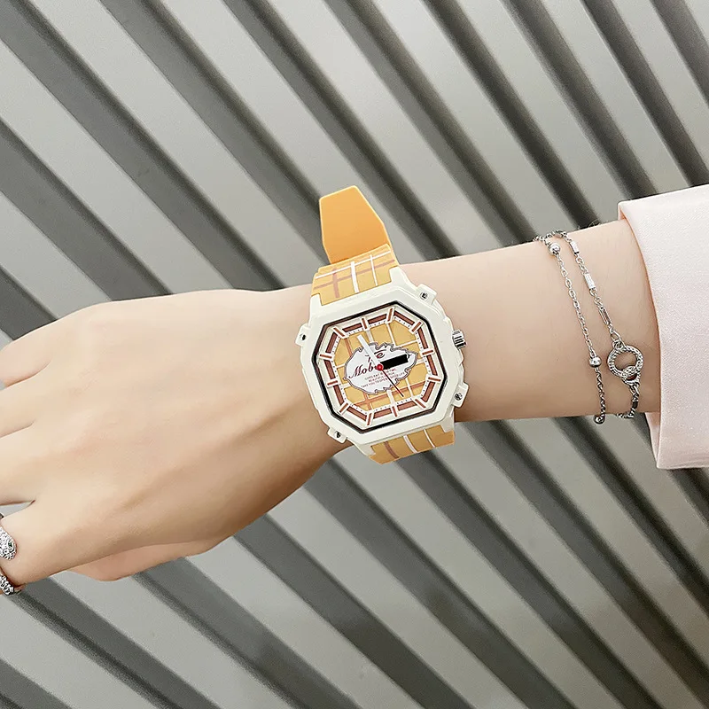 

New exquisite women's wristwatch, women's student sports watch, high-end quartz watch with plaid pattern, suitable for women.