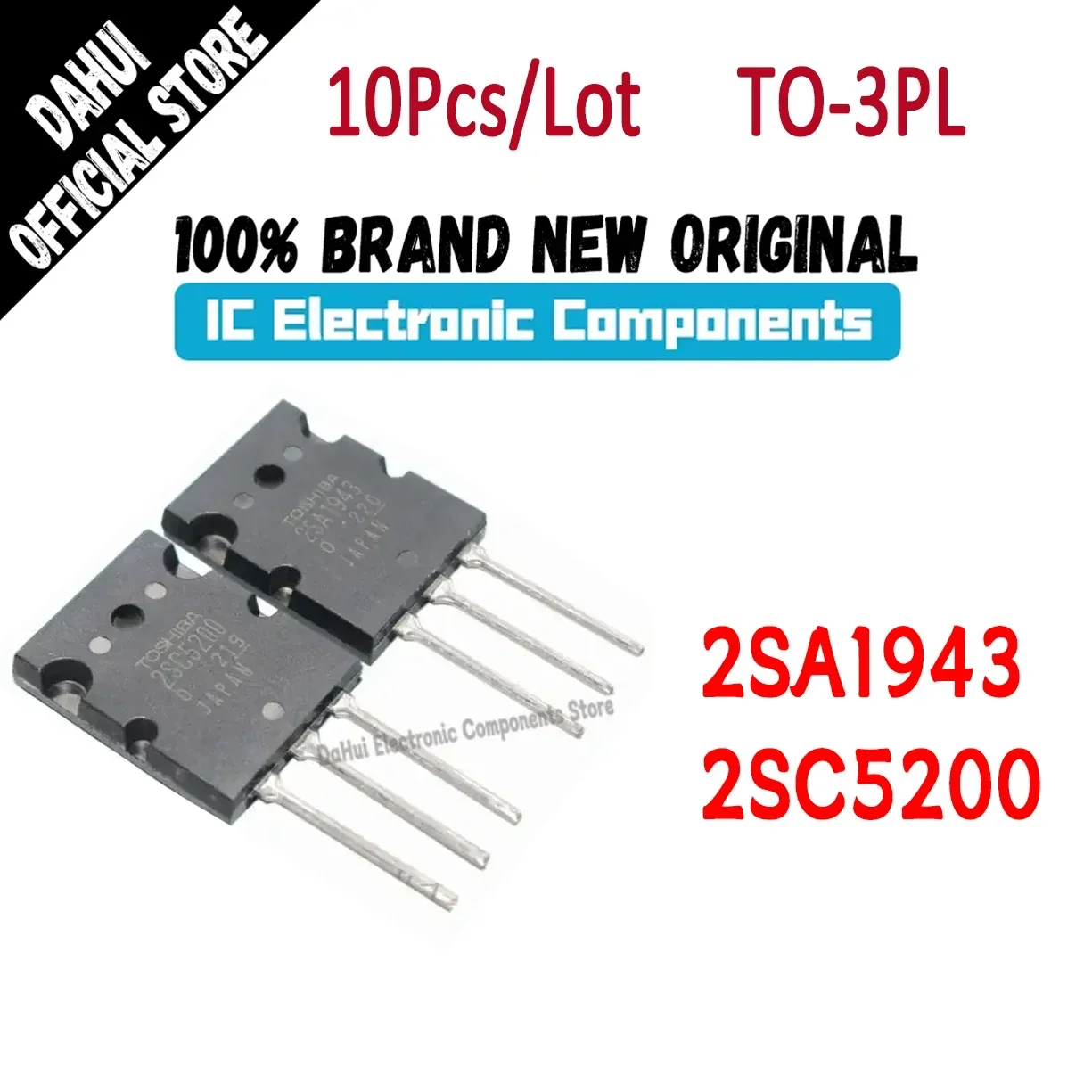 

10Pcs/Lot 2SA1943 2SC5200 TO-3PL In Stock 100% Brand New Origin