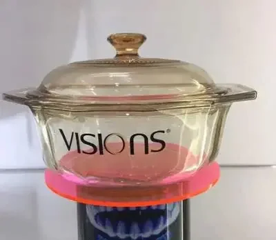 High Borosilicate Glass Cooking Pot Clear High-Temperature Resistant Ideal for Open Flame Use