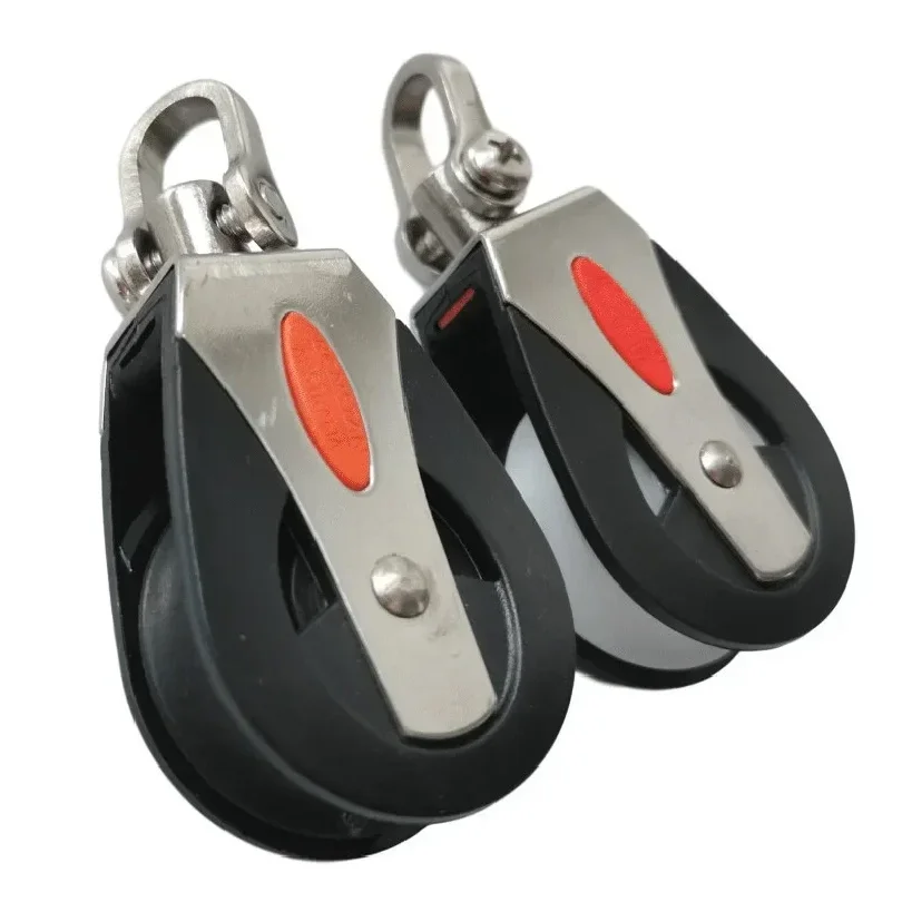 Use For Sailing Yacht Sheave Universal Head Stainless Steel Nylon Pulley Sailboat Plain Swivel Bearing Block Rope