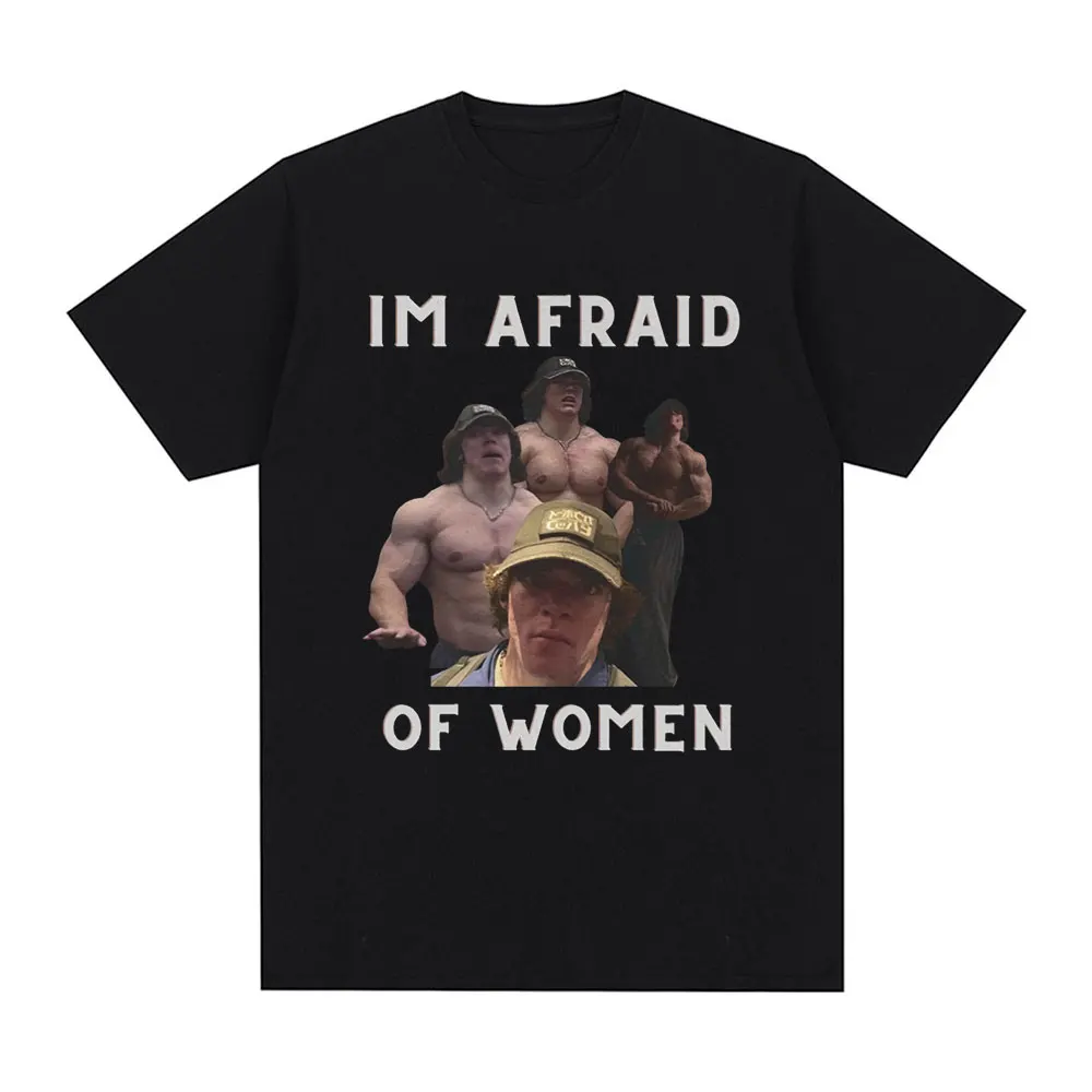 Im Afraid of Women Sam Sulek T Shirt Gym Fitness Lovers Gift T-shirts Men Women Clothing 100% Cotton Casual Oversized Tee Shirt