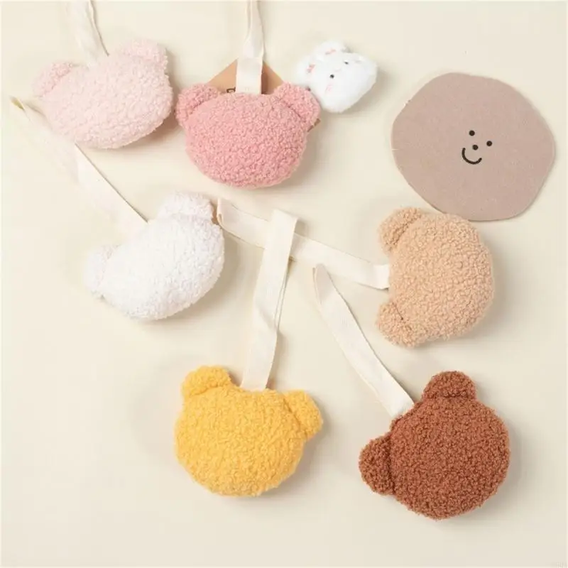 

D5QA Bear Pacifier Chain Bear shaped Pacifier Teething Toy Holder for Boys Girls Gift