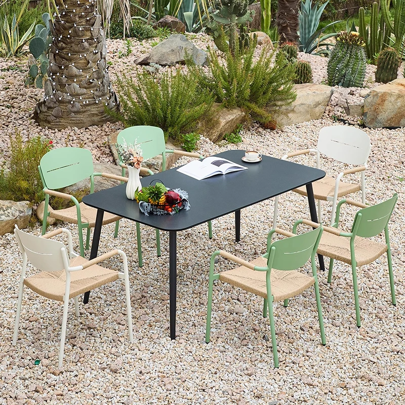 ชุดเฟอร์นิเจอร์สวนดีไซน์หรูหราสำหรับร้านอาหารเคลื่อนที่ ห้องทำงาน ชุดเฟอร์นิเจอร์สวนทันสมัยสุดหรู เฟอร์นิเจอร์บ้านคุณภาพสูง