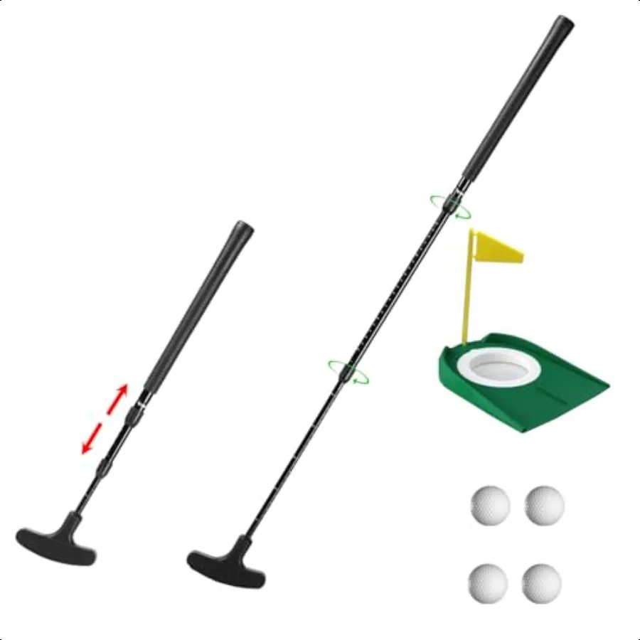 

Adjustable Toddler Putter Compatible with Adult Men and WomenMini Golf Clubs Putter 35 57 812 Mini Golf Set with 4 Golf Balls a