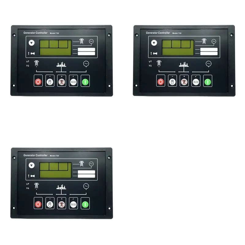 ABJO-3X DSE720 Auto Start Generator Controller Module Generator Control Panel Alternator Protecting Control Board Genset