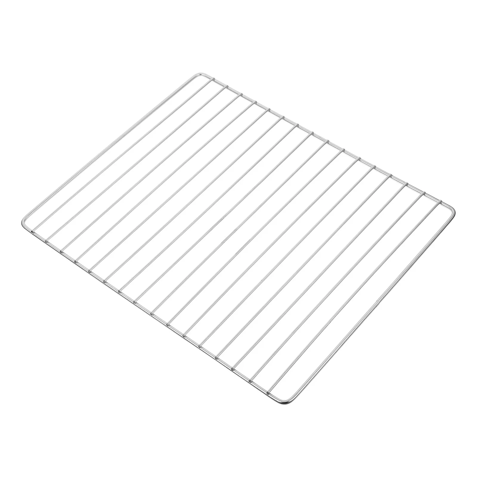 Outdoor Stainless Steel Bbq Grate Heavy Duty Non-Warping Cooking Mesh Charcoal Grill Rack Camping Cooking Net 30x25cm