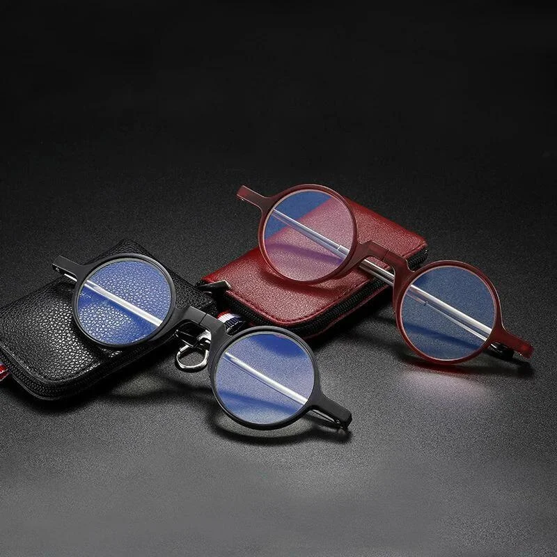 

Men Women Fashion Foldable Reading Glasses Protable Smart Glasses With Case