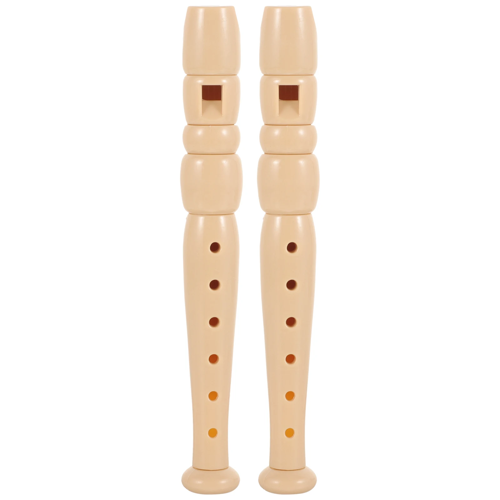 2Pcs Plastic Clarinet Professional Kids Wind Instrument Portable Beginner 6 Hole Musical Toys Sound
