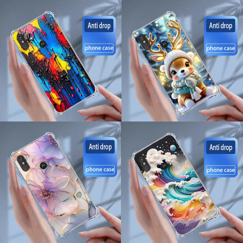 Cases For Motorola Moto One/P30 Play Cover Soft Silicone transparent TPU Phone Case Coque Capa Bumper