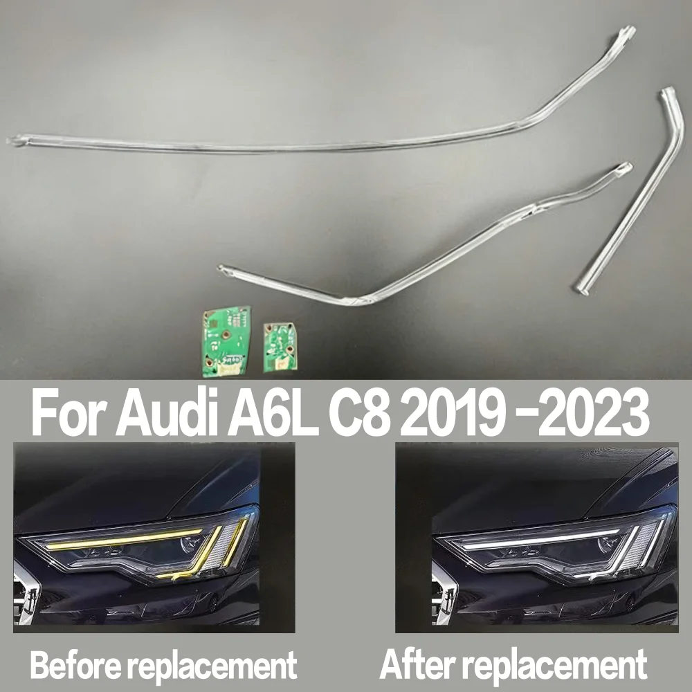 

For Audi A6L C8 2019 2020 2021 2022 2023 DRL Daytime Running Light Light Guide Daytime Running Light Tube Running Light Strip