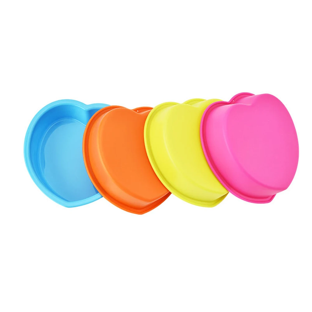 

Heart Shaped Cake Mold 3 Sets Silicone Chocolate Molds Fondant Baking Tools Reusable Easy Demould DIY Maker