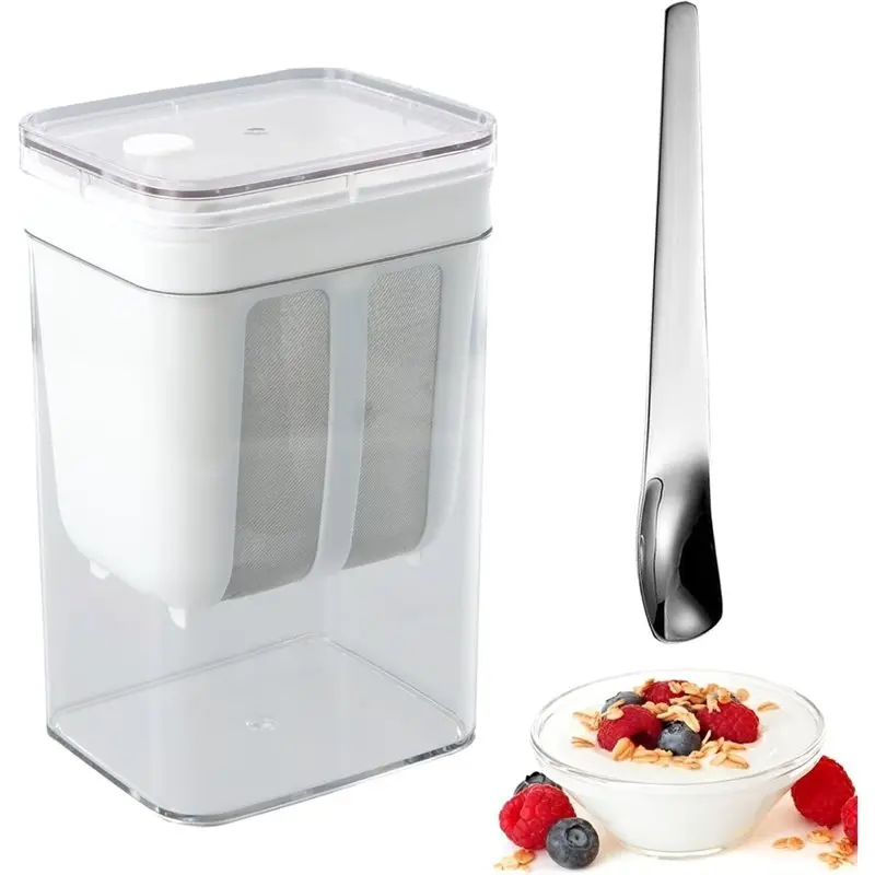 Washable 1100 Ml Large Capacity Greek Yogurt Made Used To Make Thick Greek Yogurt, Soy Milk, Juice, Tea-B51B